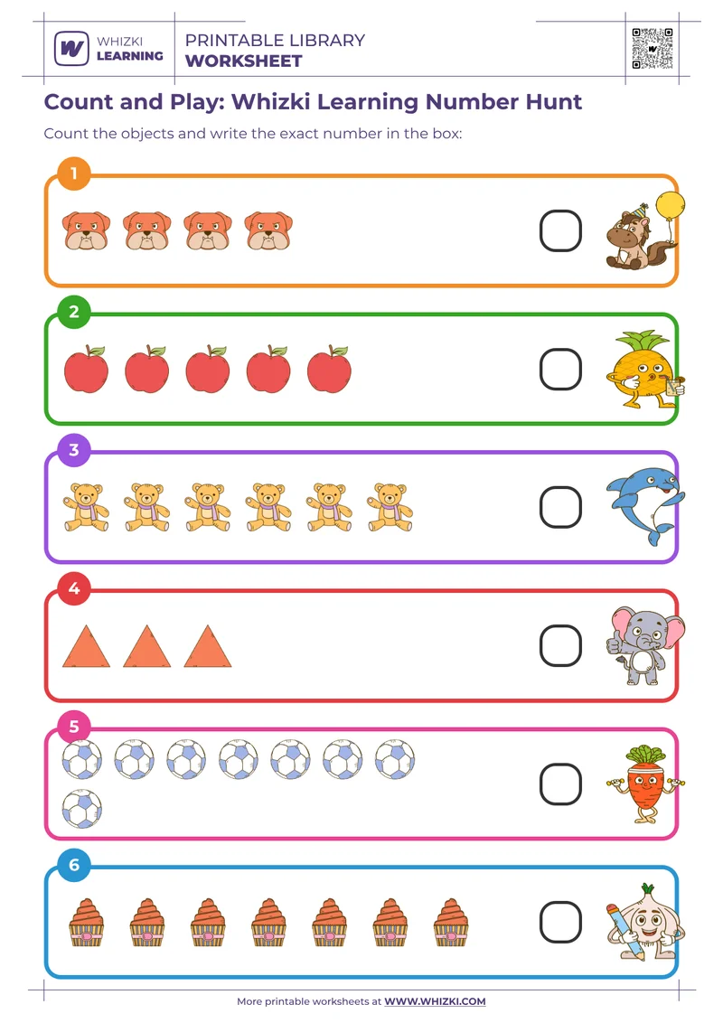 Count and Play: Whizki Learning Number Hunt