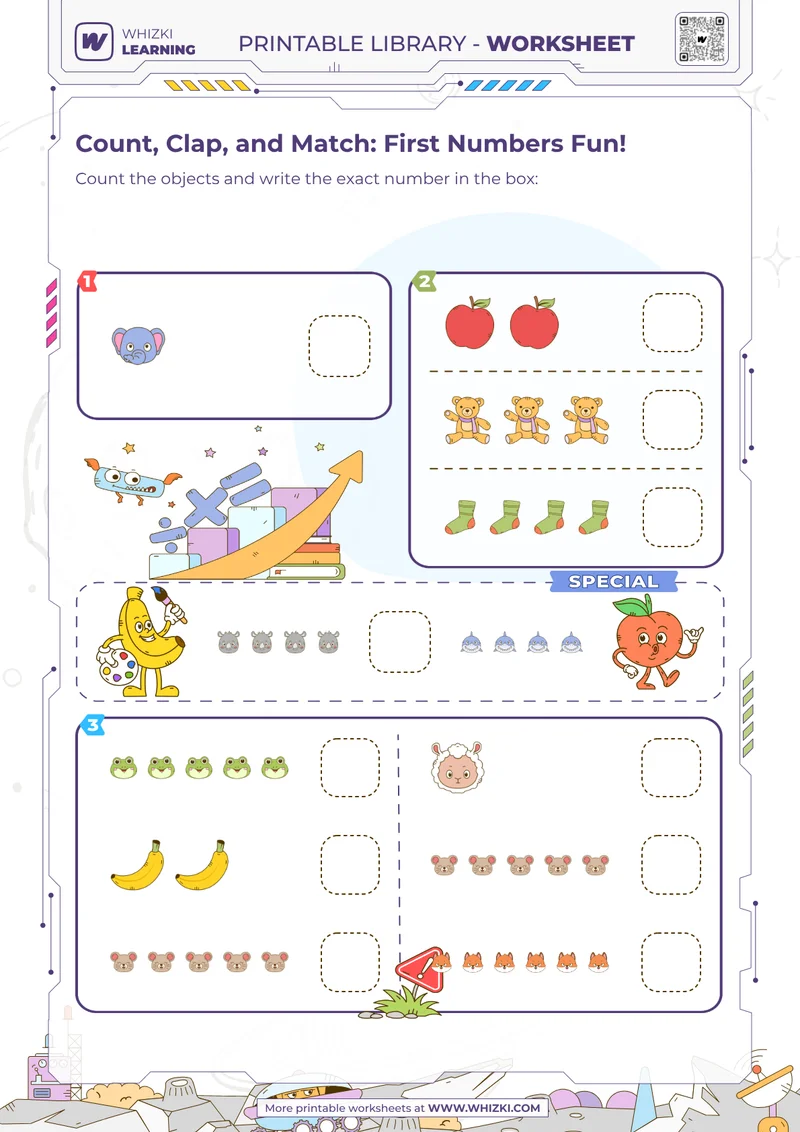 Count, Clap, and Match: First Numbers Fun!