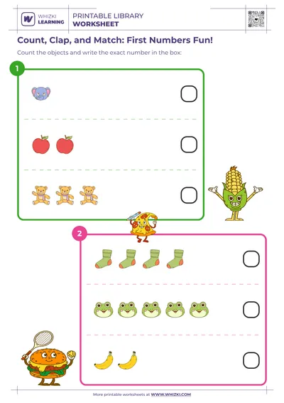 Count, Clap, and Match: First Numbers Fun!