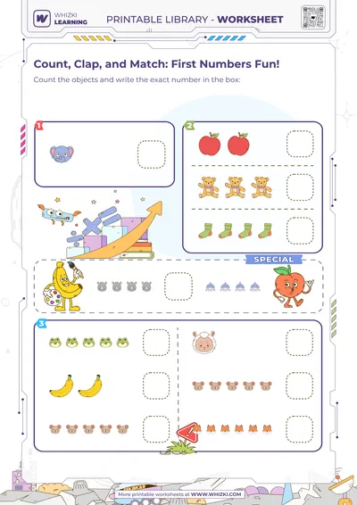 Count, Clap, and Match: First Numbers Fun!