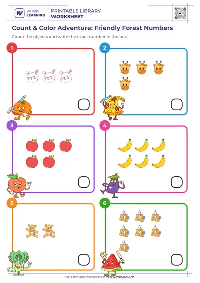Count & Color Adventure: Friendly Forest Numbers