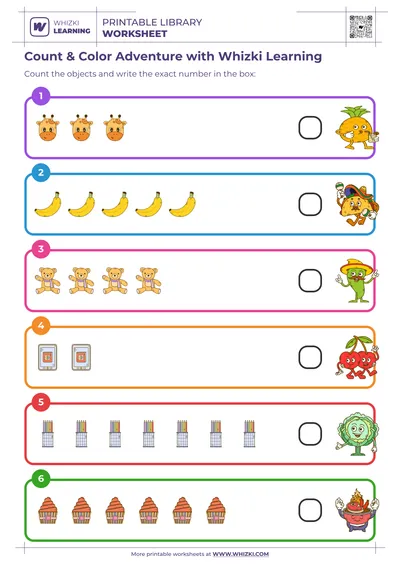 Count & Color Adventure with Whizki Learning