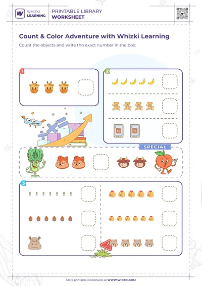 Count & Color Adventure with Whizki Learning