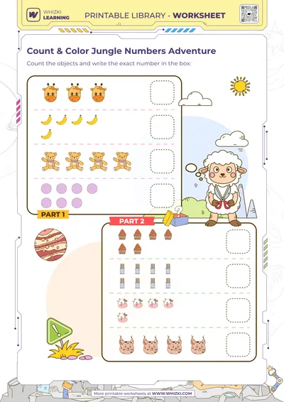 Count & Color Jungle Numbers Adventure