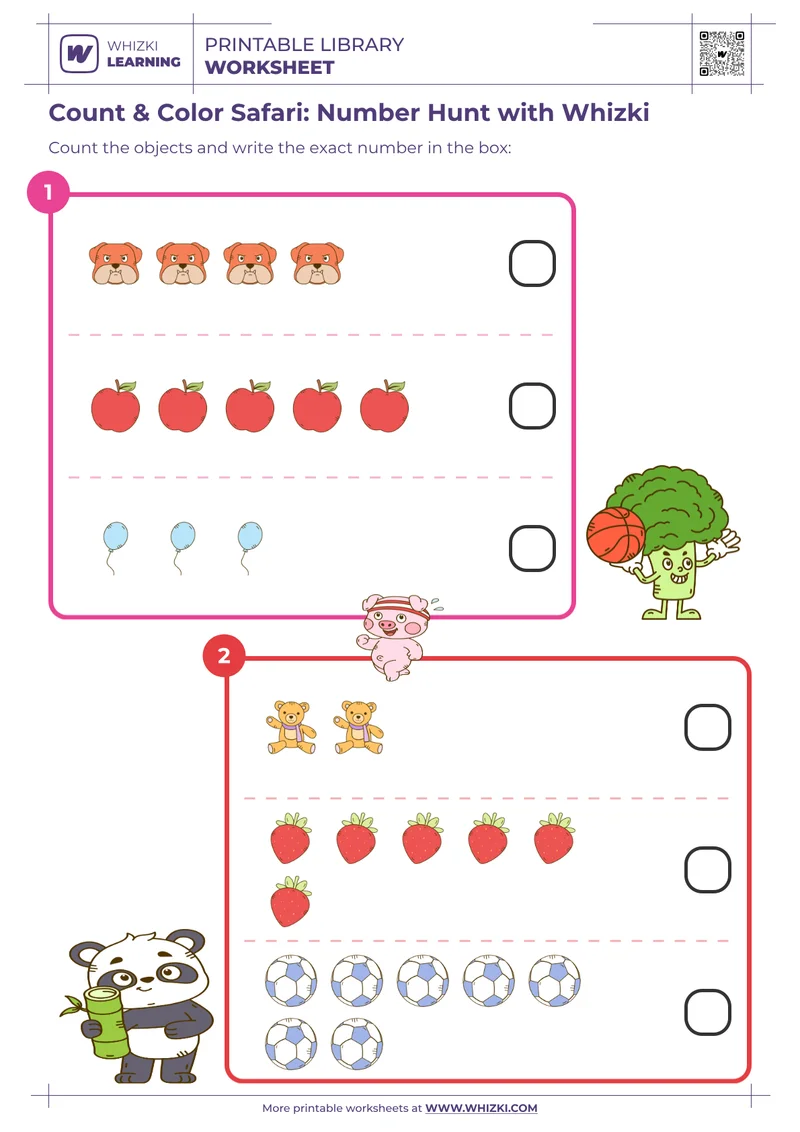 Count & Color Safari: Number Hunt with Whizki