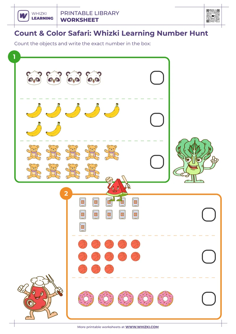 Count & Color Safari: Whizki Learning Number Hunt