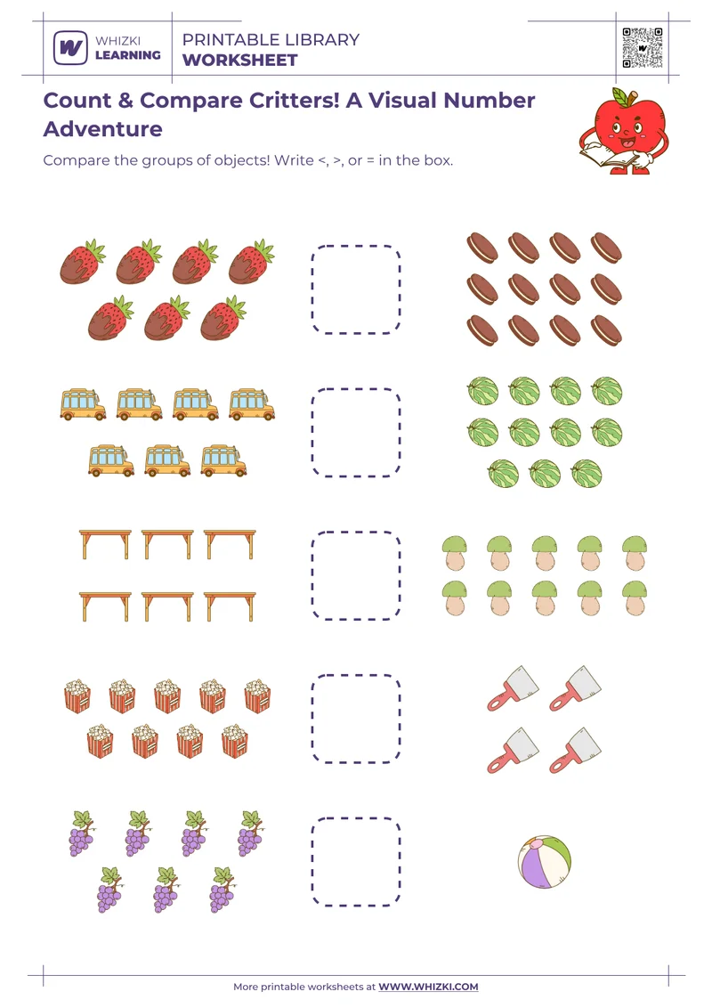 Count & Compare Critters! A Visual Number Adventure