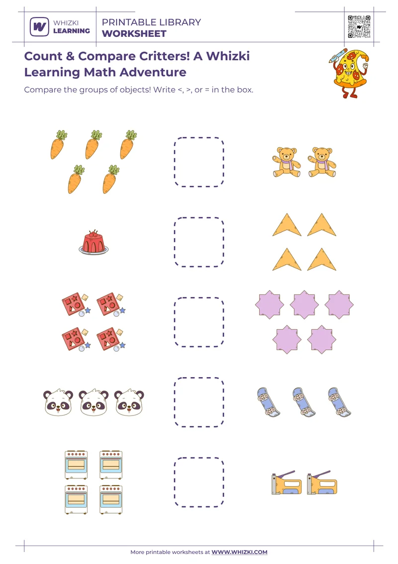 Count & Compare Critters! A Whizki Learning Math Adventure