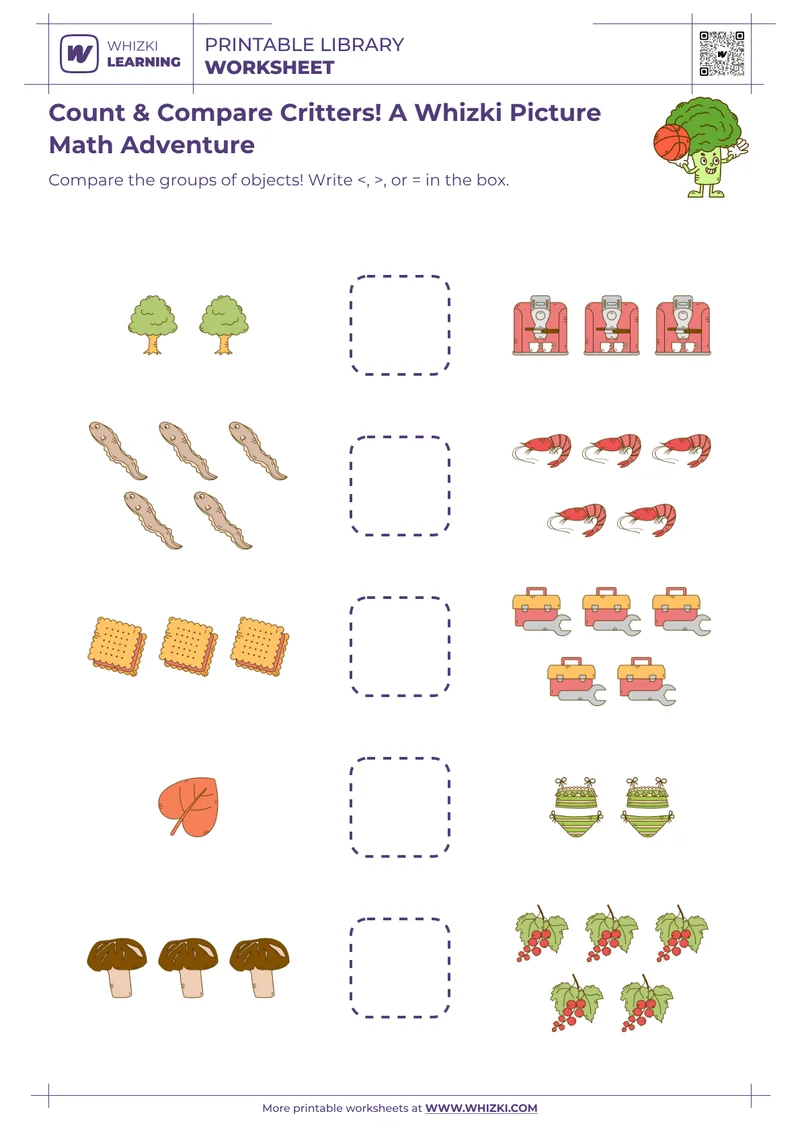 Count & Compare Critters! A Whizki Picture Math Adventure
