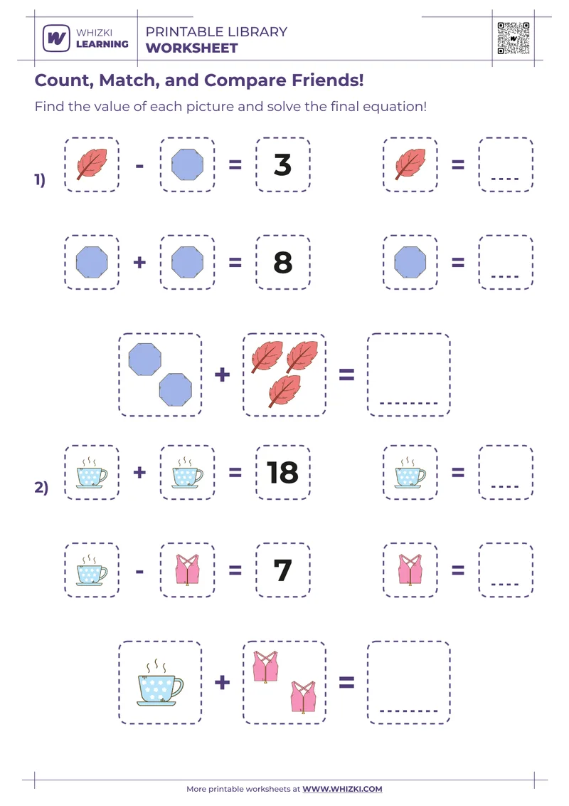 Count, Match, and Compare Friends!