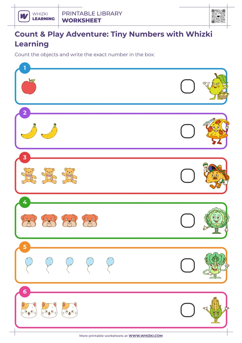 Count & Play Adventure: Tiny Numbers with Whizki Learning