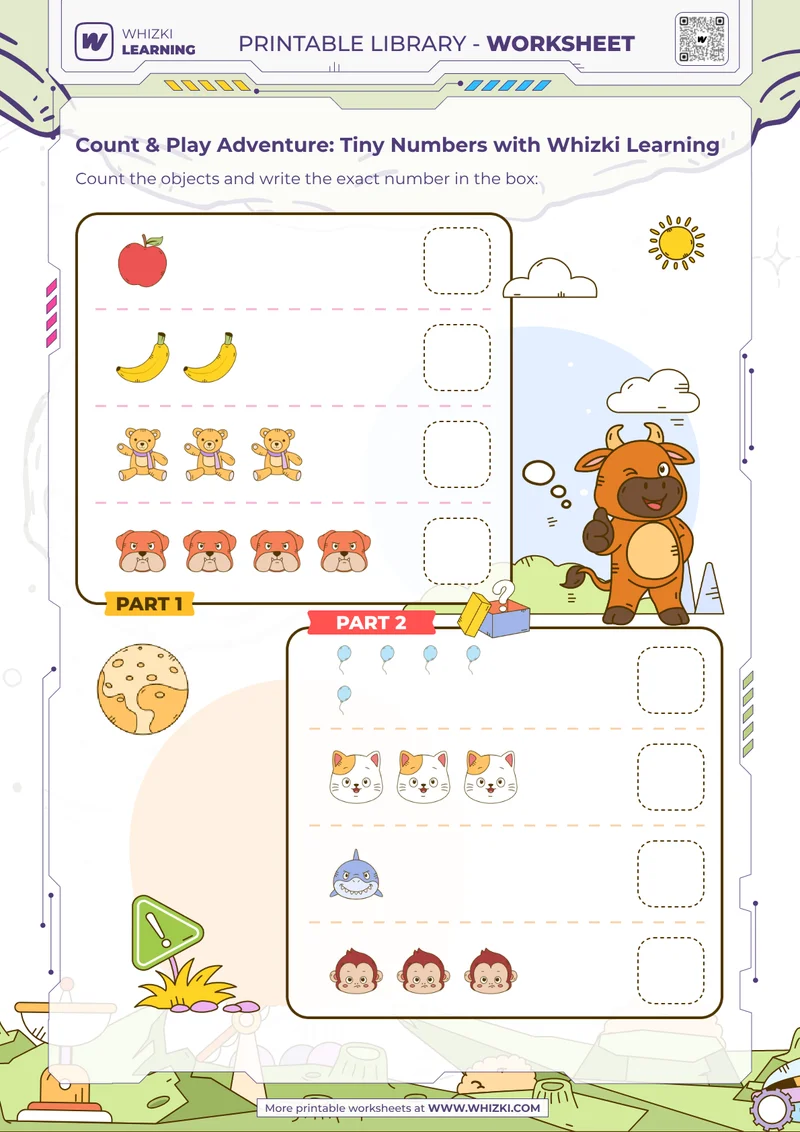 Count & Play Adventure: Tiny Numbers with Whizki Learning