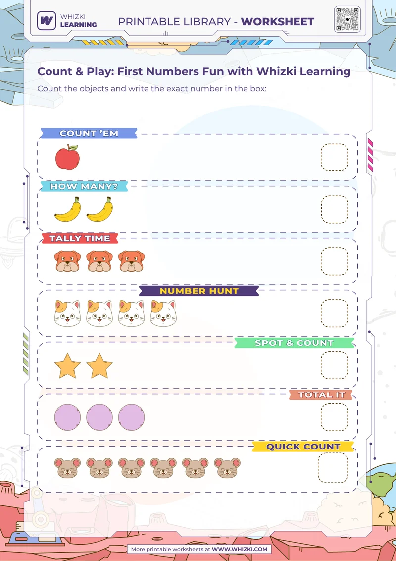 Count & Play: First Numbers Fun with Whizki Learning