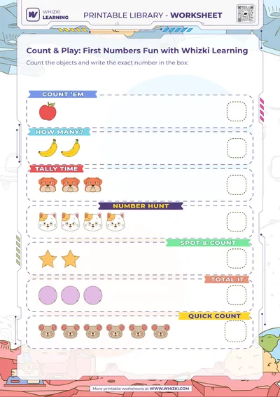 Count & Play: First Numbers Fun with Whizki Learning