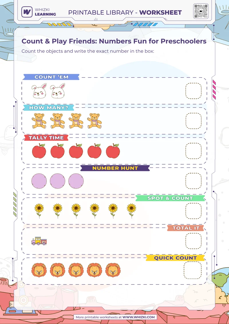 Count & Play Friends: Numbers Fun for Preschoolers