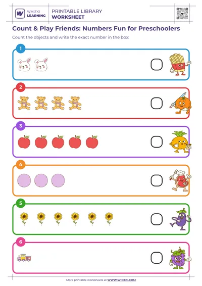 Count & Play Friends: Numbers Fun for Preschoolers