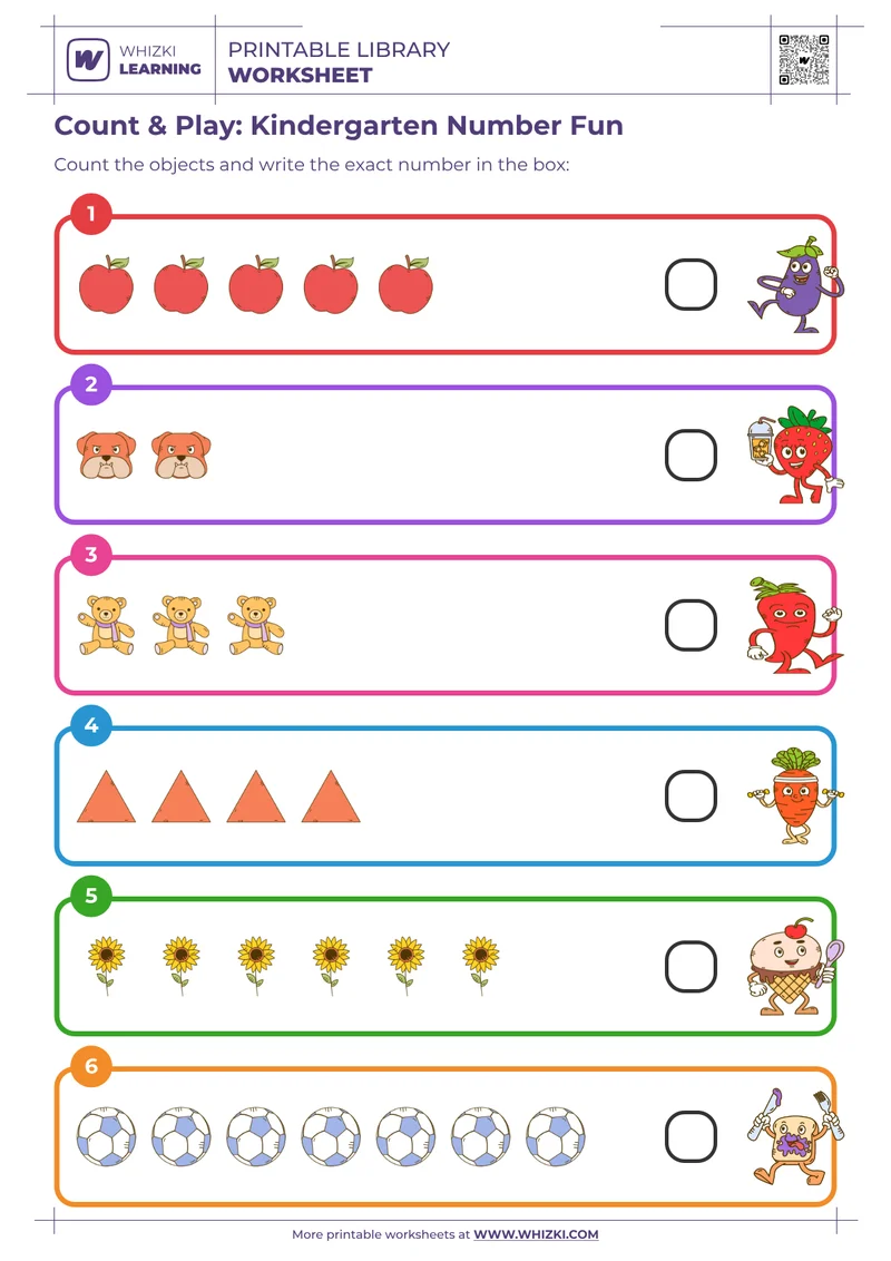 Count & Play: Kindergarten Number Fun