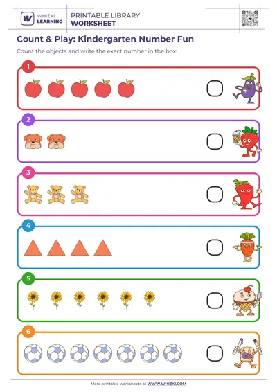 Count & Play: Kindergarten Number Fun