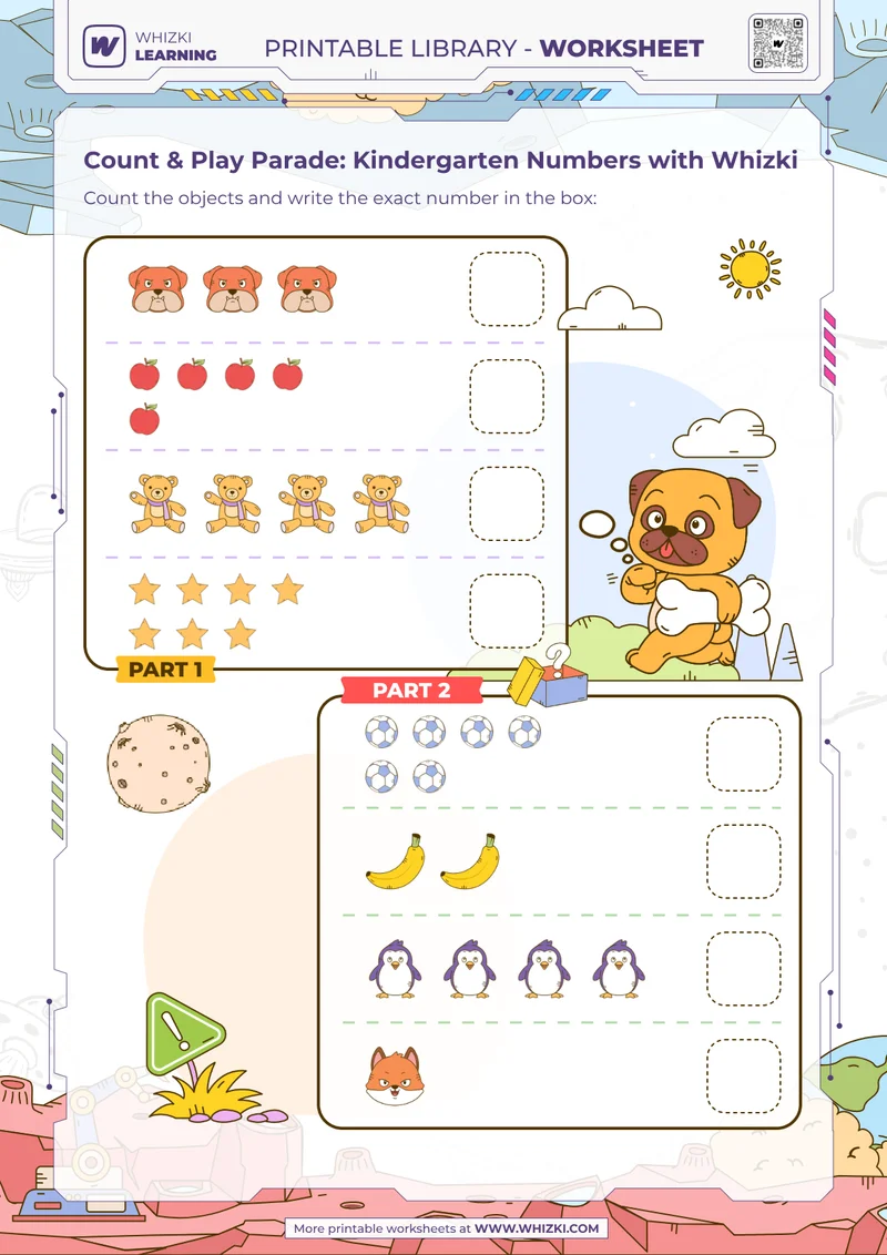 Count & Play Parade: Kindergarten Numbers with Whizki