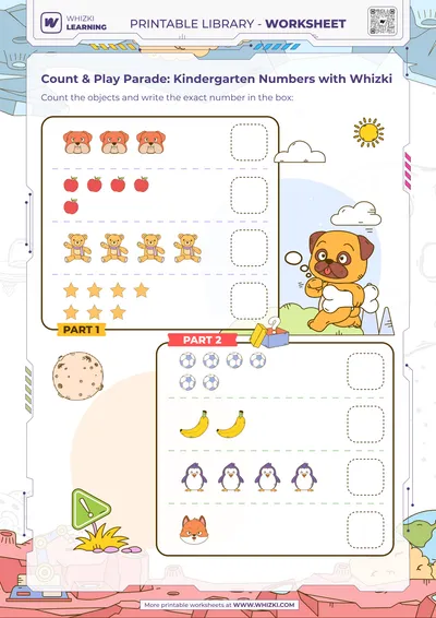 Count & Play Parade: Kindergarten Numbers with Whizki