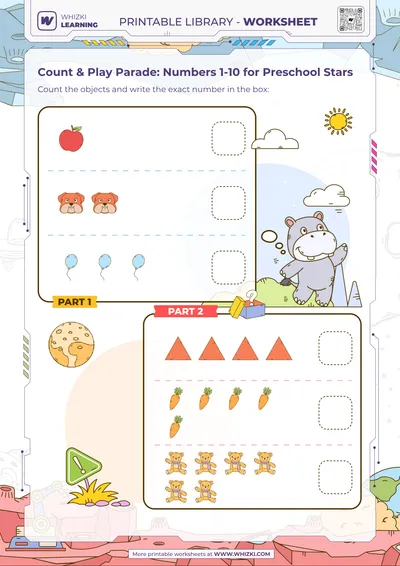 Count & Play Parade: Numbers 1-10 for Preschool Stars