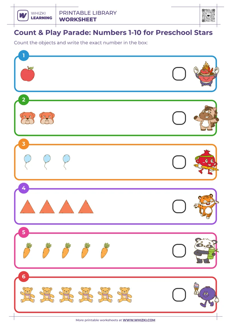 Count & Play Parade: Numbers 1-10 for Preschool Stars