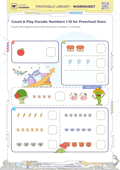 Count & Play Parade: Numbers 1-10 for Preschool Stars