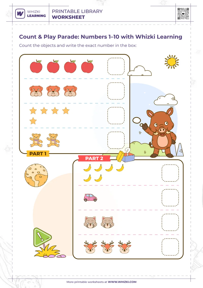 Count & Play Parade: Numbers 1–10 with Whizki Learning