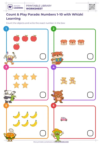 Count & Play Parade: Numbers 1–10 with Whizki Learning