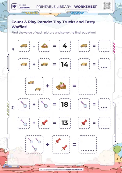 Count & Play Parade: Tiny Trucks and Tasty Waffles!