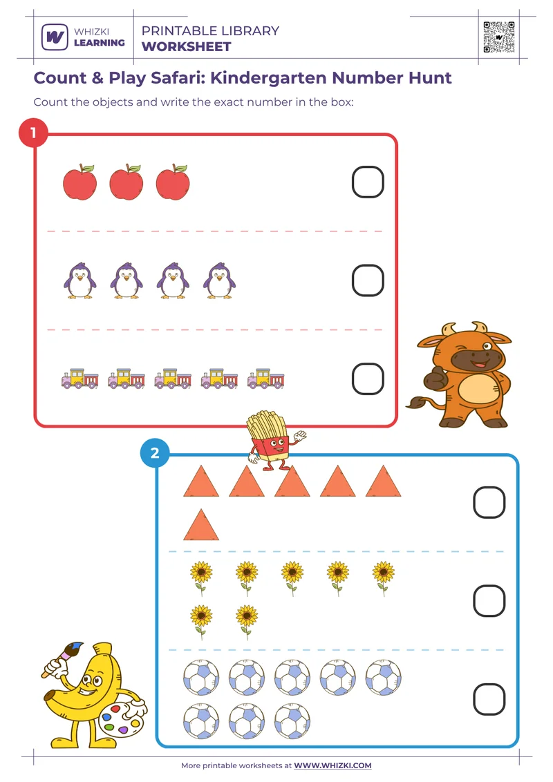 Count & Play Safari: Kindergarten Number Hunt