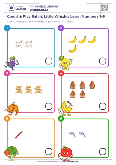 Count & Play Safari: Little Whizkis Learn Numbers 1–5