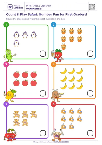 Count & Play Safari: Number Fun for First Graders!