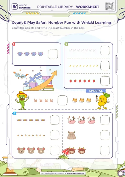 Count & Play Safari: Number Fun with Whizki Learning