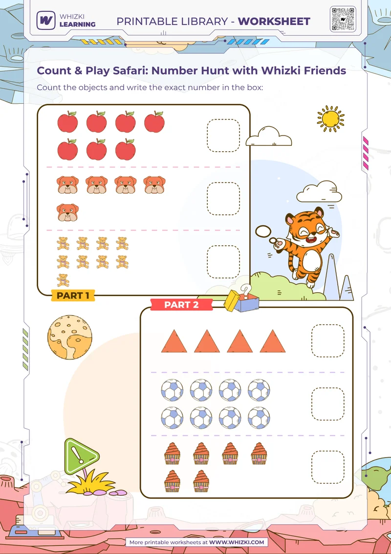 Count & Play Safari: Number Hunt with Whizki Friends