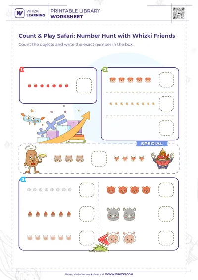 Count & Play Safari: Number Hunt with Whizki Friends