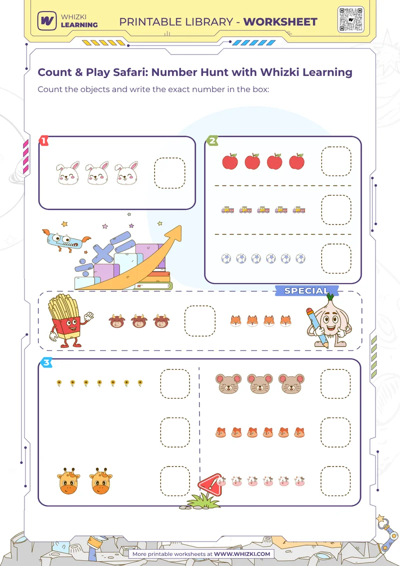 Count & Play Safari: Number Hunt with Whizki Learning