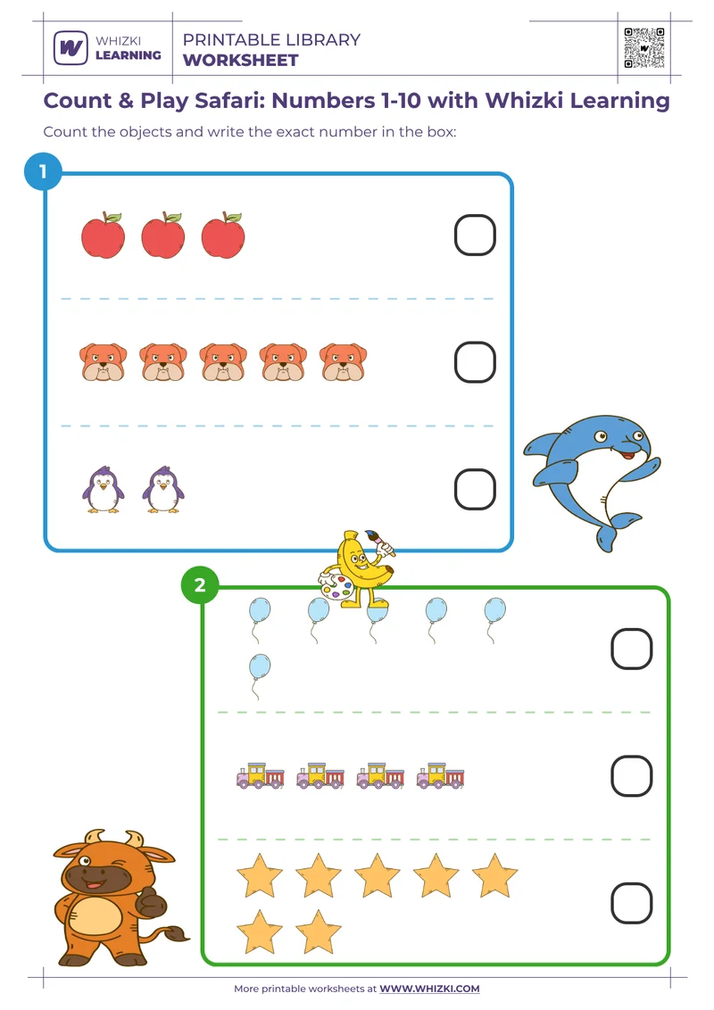 Count & Play Safari: Numbers 1-10 with Whizki Learning
