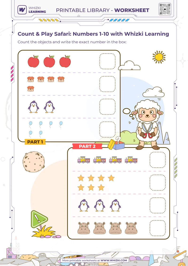 Count & Play Safari: Numbers 1-10 with Whizki Learning