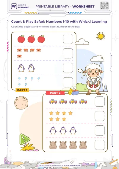Count & Play Safari: Numbers 1-10 with Whizki Learning
