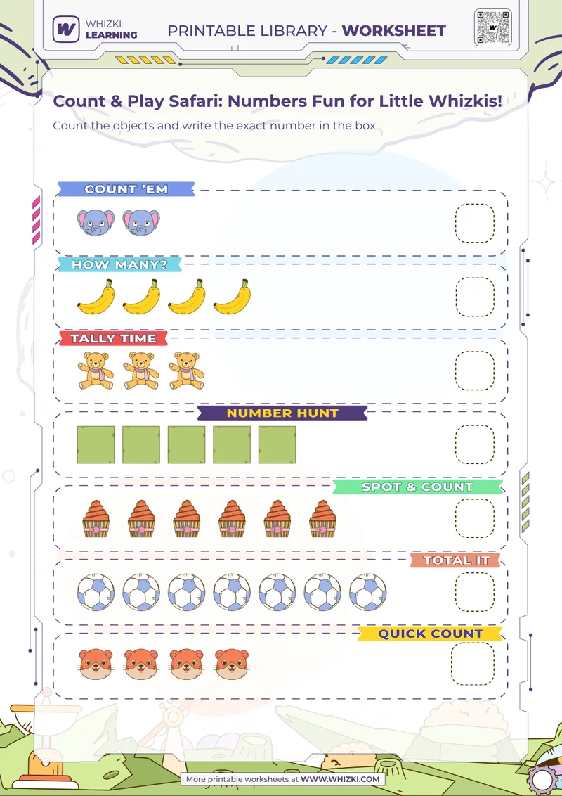 Count & Play Safari: Numbers Fun for Little Whizkis!