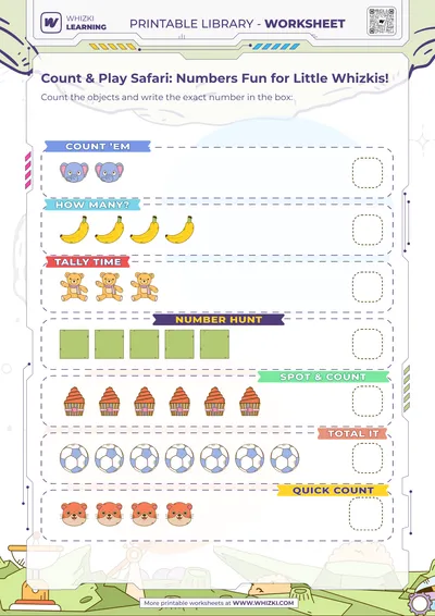 Count & Play Safari: Numbers Fun for Little Whizkis!