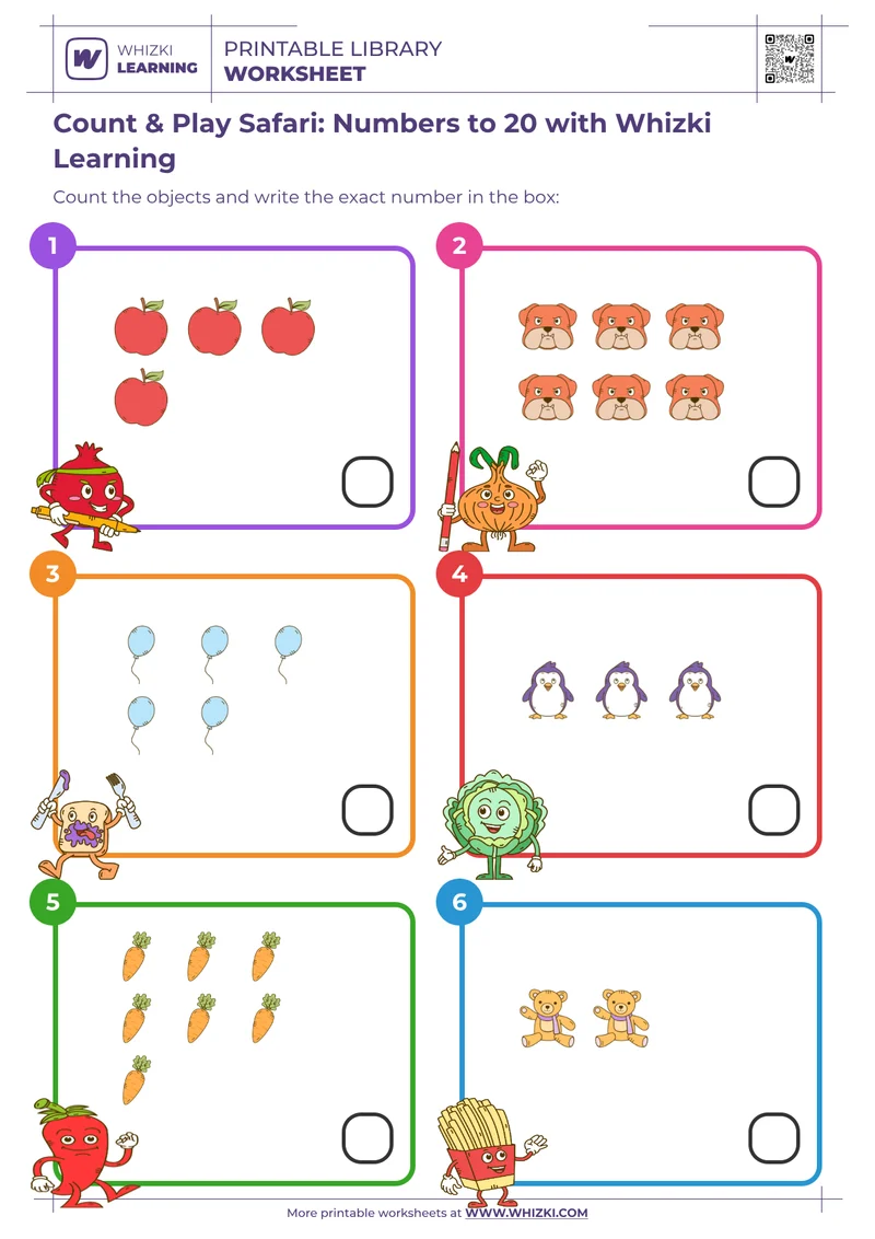 Count & Play Safari: Numbers to 20 with Whizki Learning