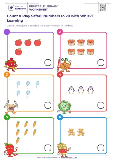 Count & Play Safari: Numbers to 20 with Whizki Learning