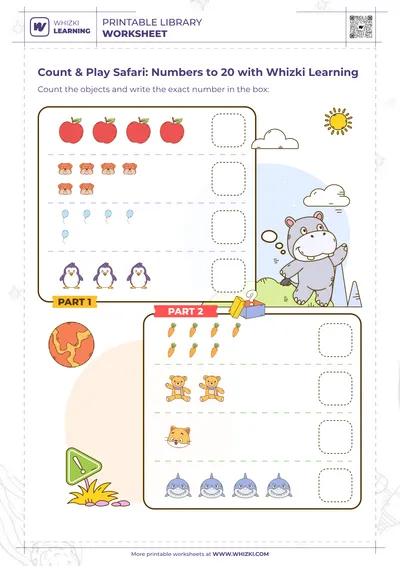 Count & Play Safari: Numbers to 20 with Whizki Learning