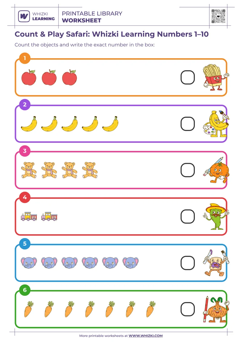 Count & Play Safari: Whizki Learning Numbers 1–10