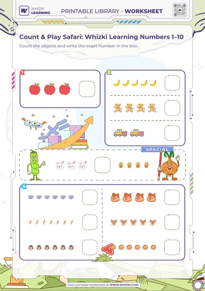 Count & Play Safari: Whizki Learning Numbers 1–10