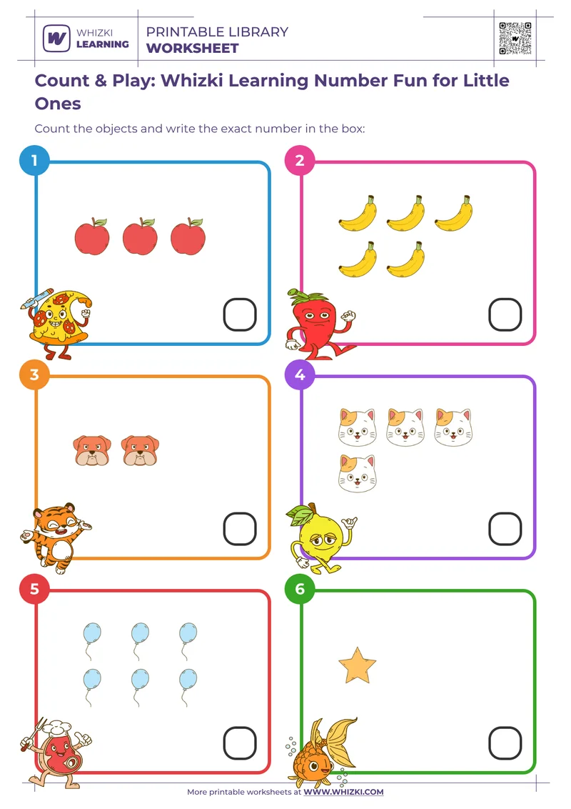 Count & Play: Whizki Learning Number Fun for Little Ones