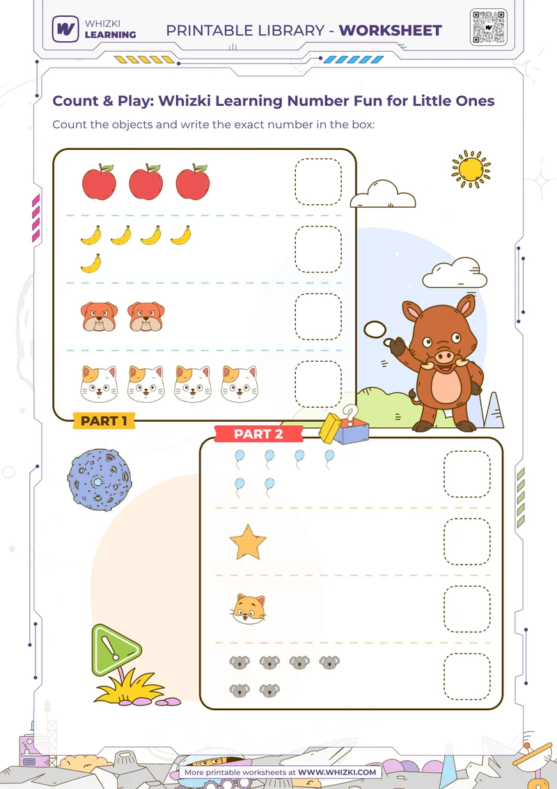 Count & Play: Whizki Learning Number Fun for Little Ones