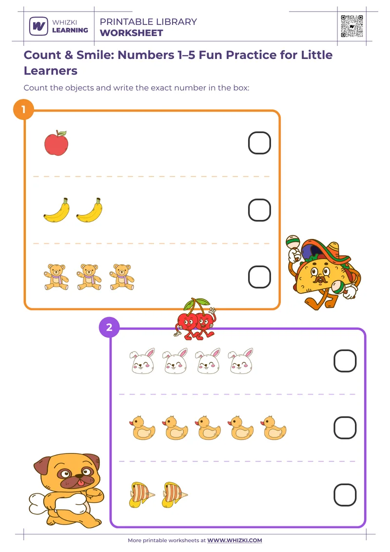 Count & Smile: Numbers 1–5 Fun Practice for Little Learners